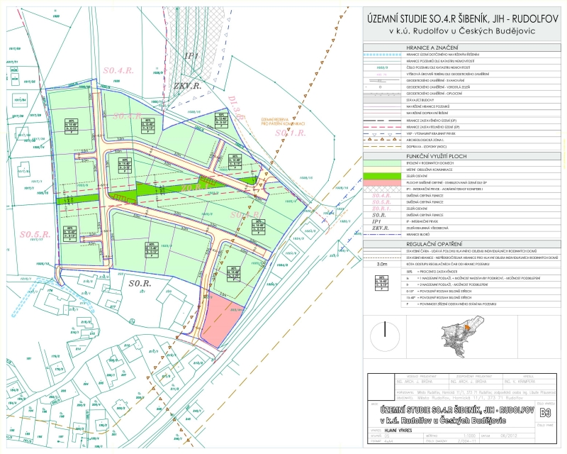 Uzemní studie - Rudolfov Nad Šibeníkem